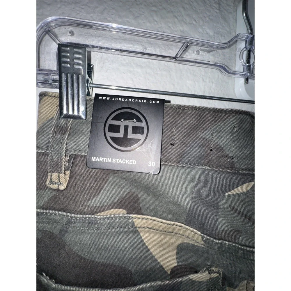 JORDAN CRAIG Mens Army Camo Jeans 30X39 Martin Stacked Ultimate Punk Skinny NWT